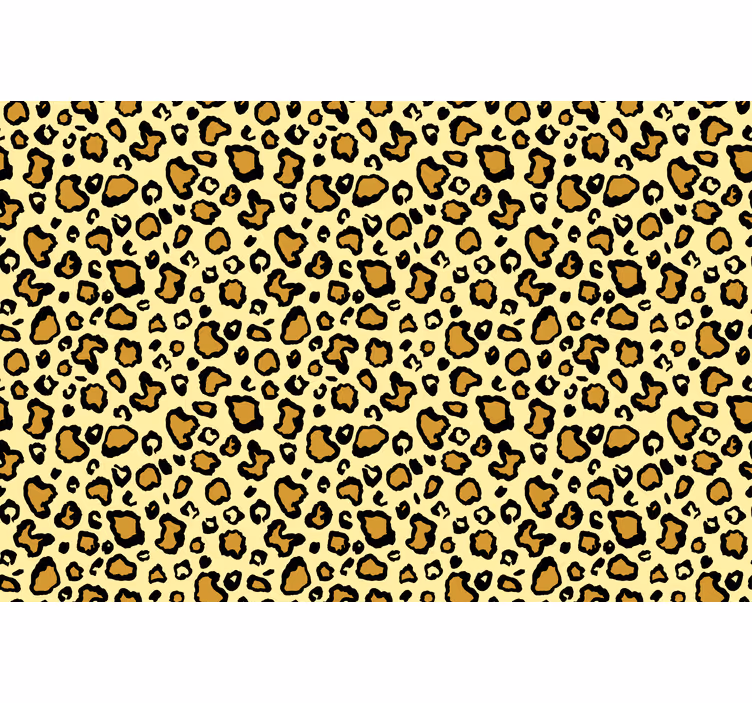 Tapete tiere im gelben leopardenmuster - TenStickers