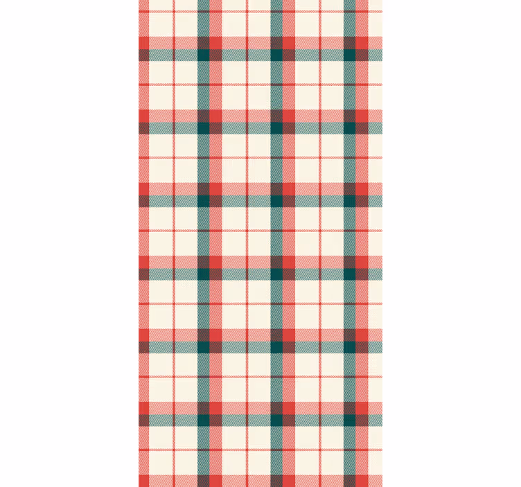 Büro tapete weihnachts tartan - TenStickers