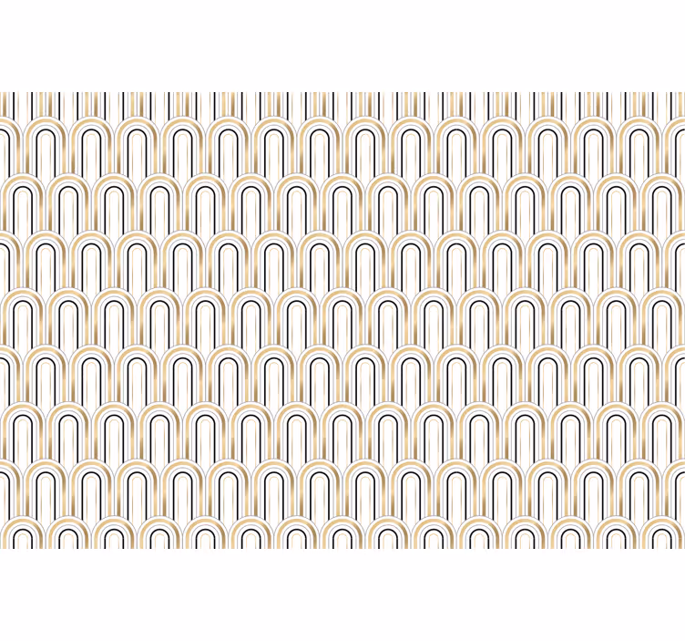 Büro tapete mit architekturmuster design - TenStickers