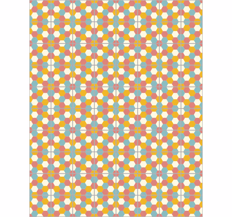 Büro tapete mit geometrischem musterdesign - TenStickers