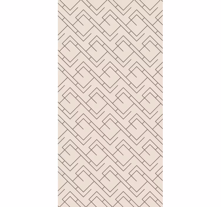 Tapete flur im geometrischen labyrinthdesign - TenStickers