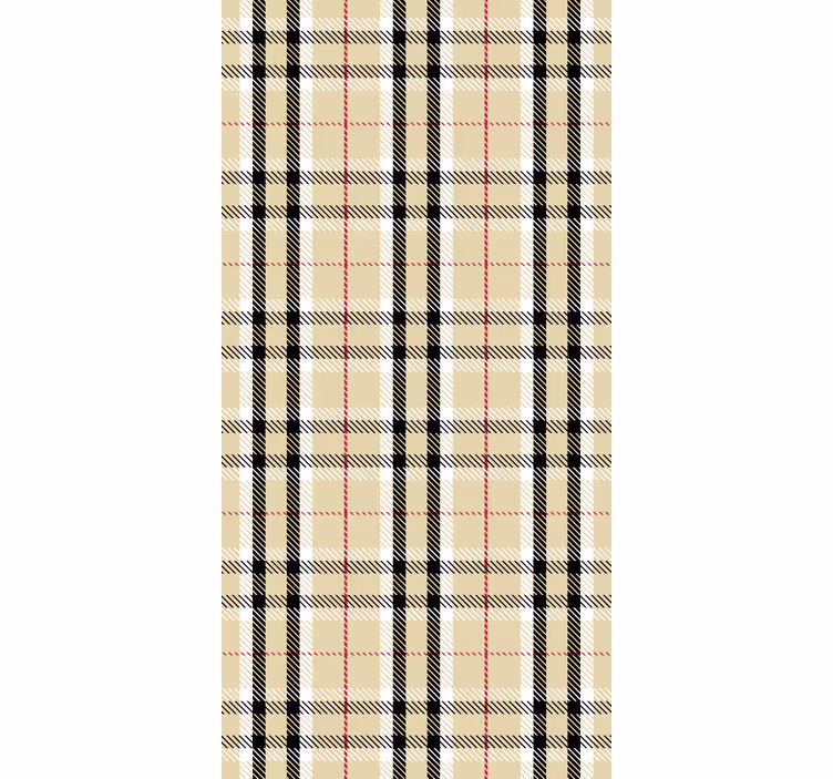 Tapete flur kariert im plaid-design - TenStickers