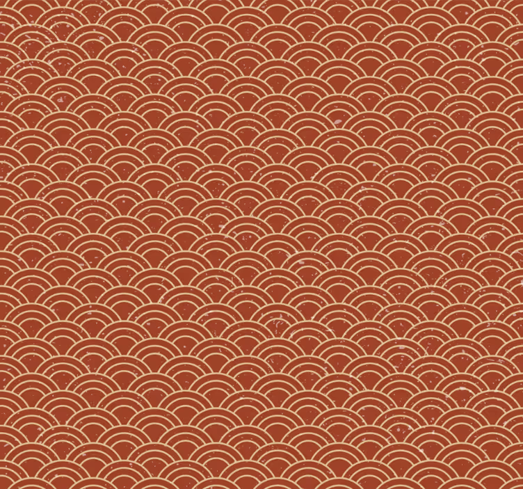 Tapete flur japanische welle im vintage-stil - TenStickers
