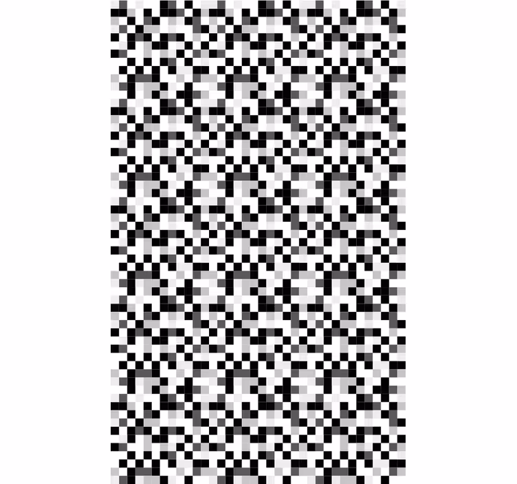 Tapete flur mit monochromem pixelmuster - TenStickers