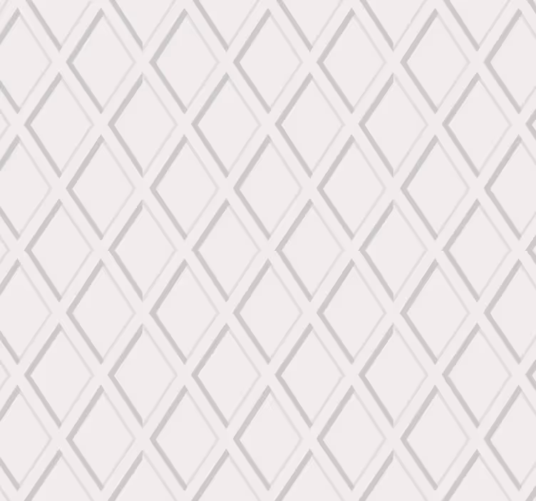 Tapete flur 3d rautenmuster hamptons - TenStickers