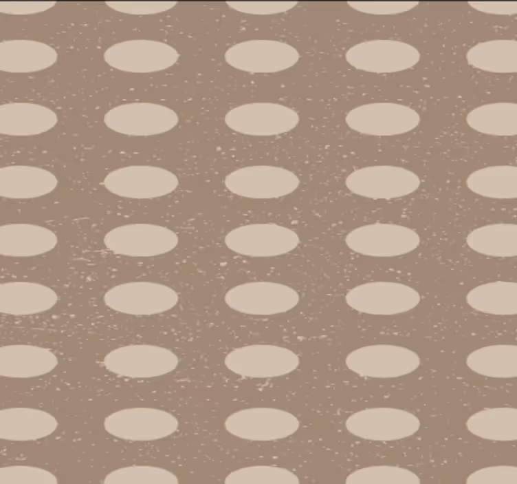 Tapete flur geometrisches braunes kreismuster - TenStickers