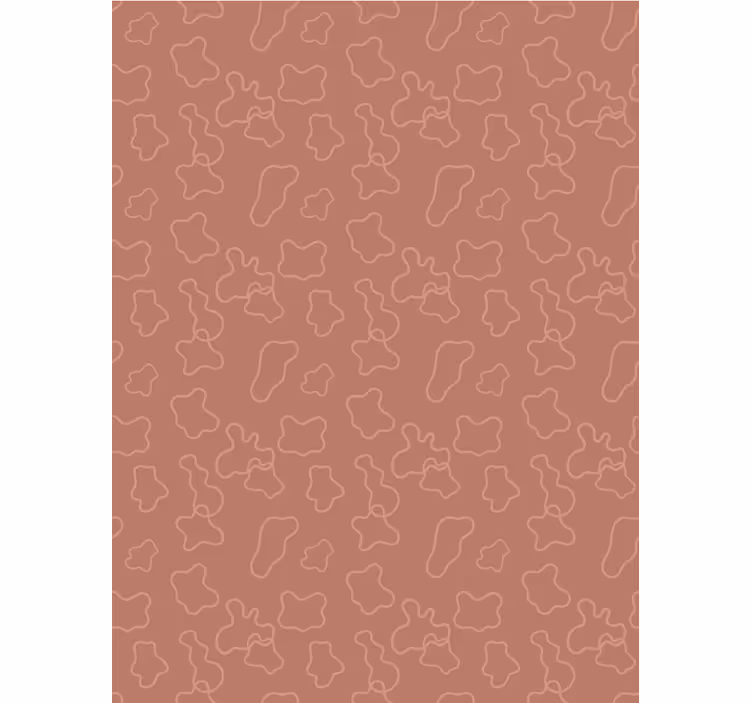 Tapete esszimmer terracotta unregelmäßige kreise - TenStickers