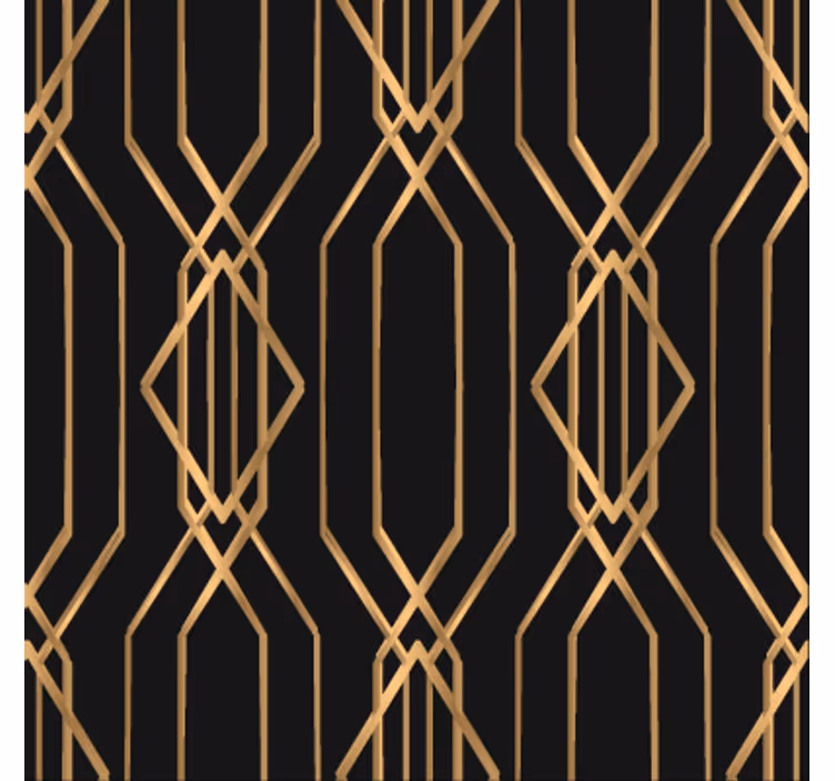 Tapete esszimmer art deco eleganz - TenStickers
