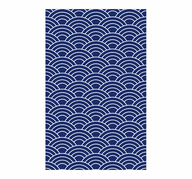 Tapete geometrische muster wellenlinien muster - TenStickers