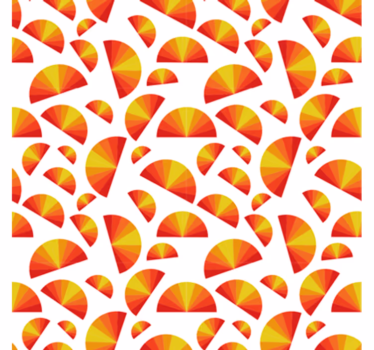 Tapete geometrische muster kreisförmige motiv-anordnung - TenStickers