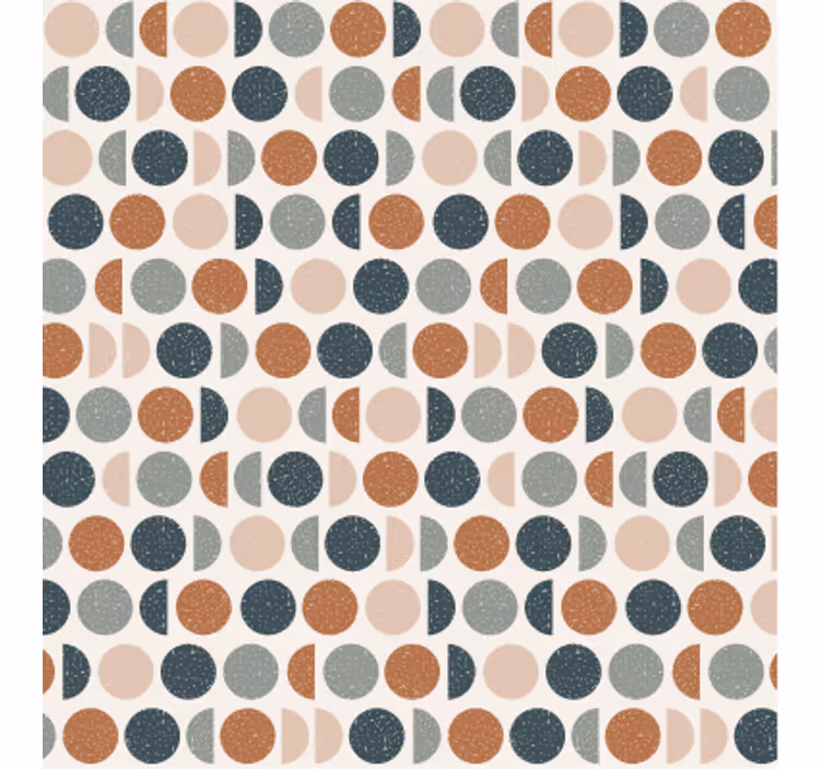 Tapete geometrische muster retro punkte muster - TenStickers