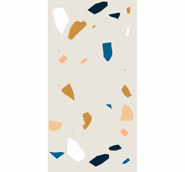 Tapete geometrische muster terrazzo spritzer - TenStickers