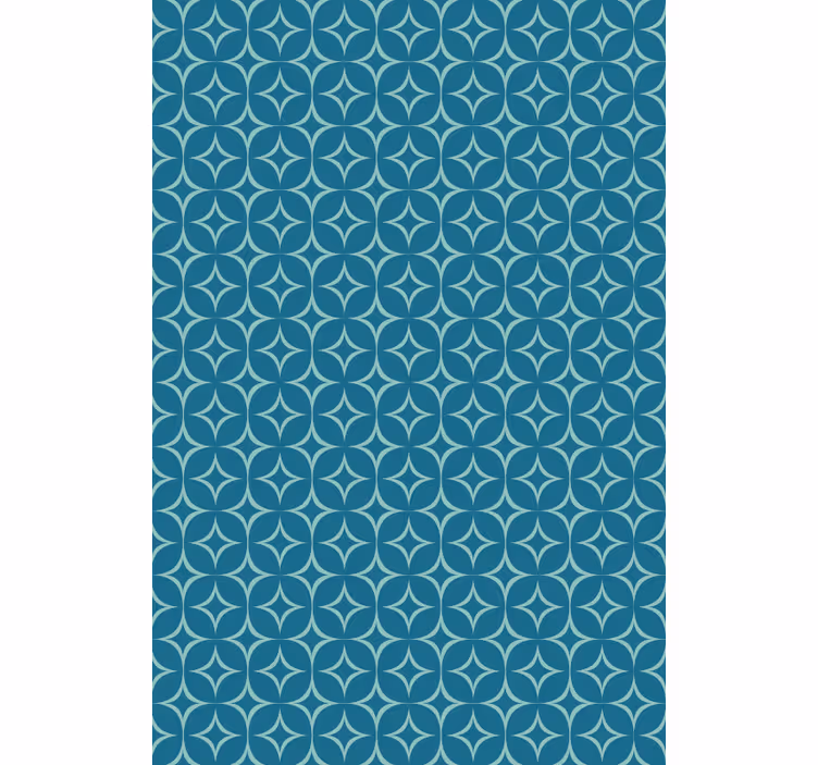 Tapete geometrische muster blaue elegante kreise - TenStickers