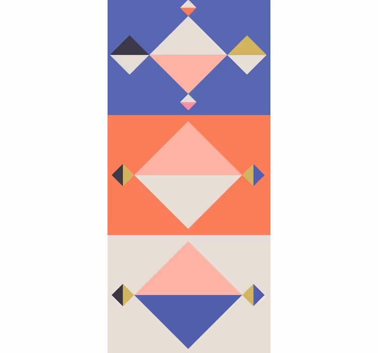 Tapete geometrische muster abstrakte moderne formen - TenStickers