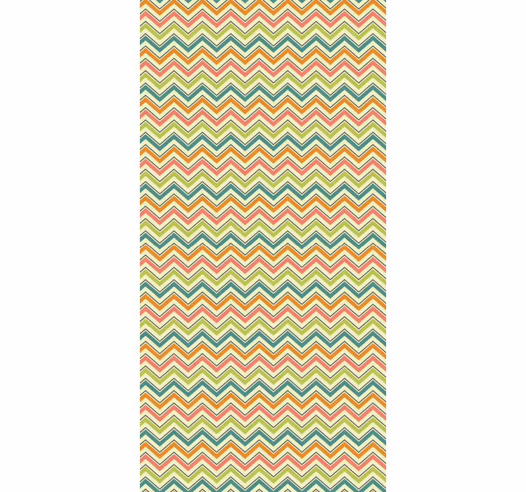 Tapete geometrische muster chevron zickzack-motiv - TenStickers
