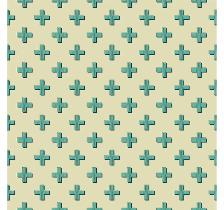 Tapete geometrische muster mint plus formen - TenStickers