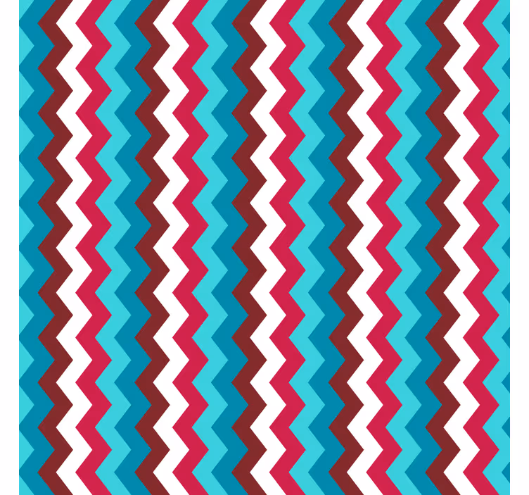 Tapete geometrische muster zickzack wellenmuster - TenStickers