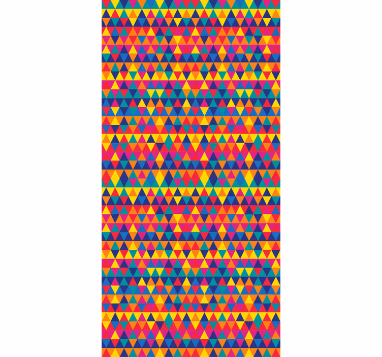 Tapete geometrische muster buntes dreiecksdesign - TenStickers