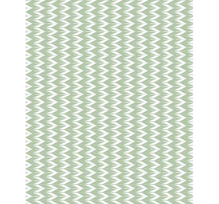 Tapete geometrische muster chevron-muster grün - TenStickers