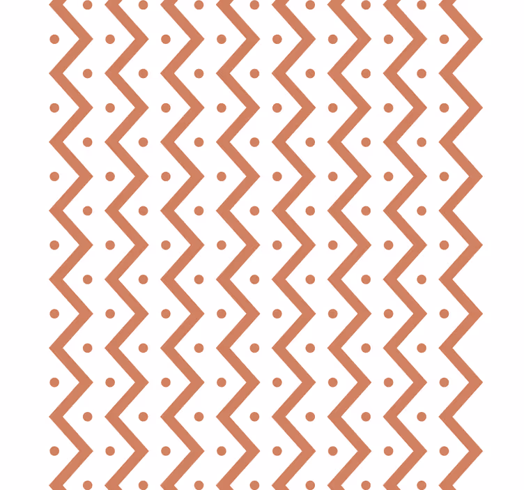 Tapete geometrische muster zickzack und punkte - TenStickers