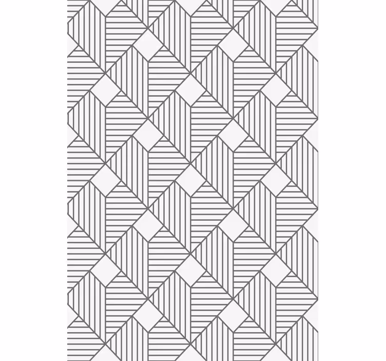 Tapete geometrische muster in grauem design - TenStickers