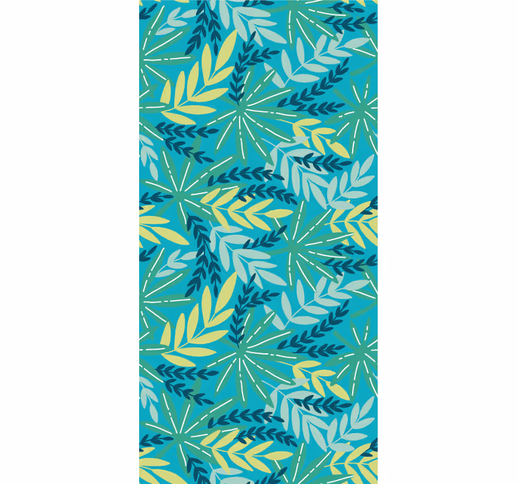 Tapete natur mit blättriger tropischer palette - TenStickers