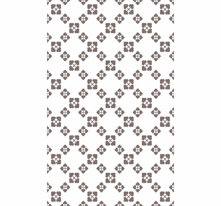 Tapete natur beige design mit vier kleeblättern - TenStickers