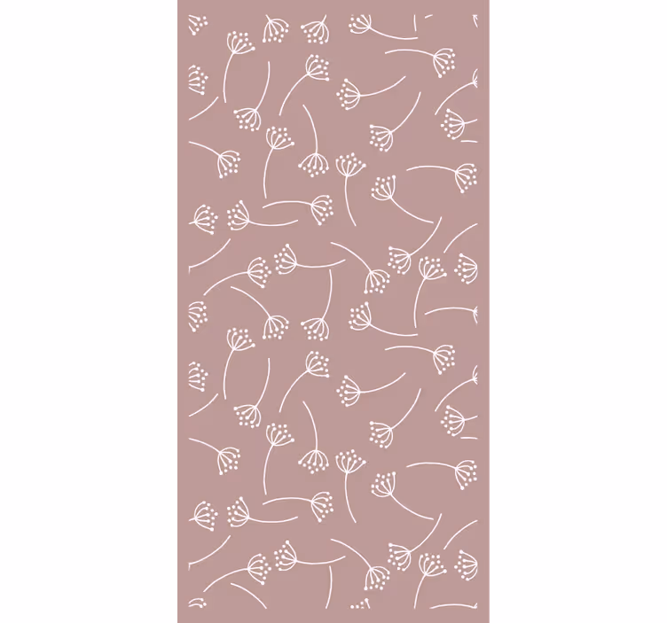 Tapete natur mit sanftem blumenmuster - TenStickers