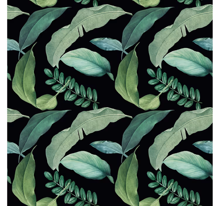 Tapete natur blättergrün botanisch - TenStickers