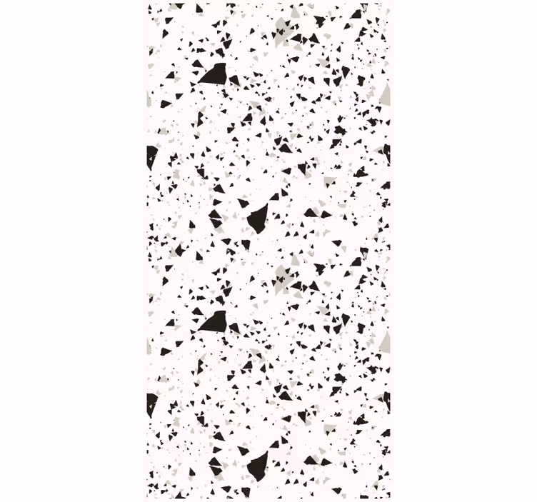 Tapete textur in grau, weiß und schwarz terrazzo - TenStickers