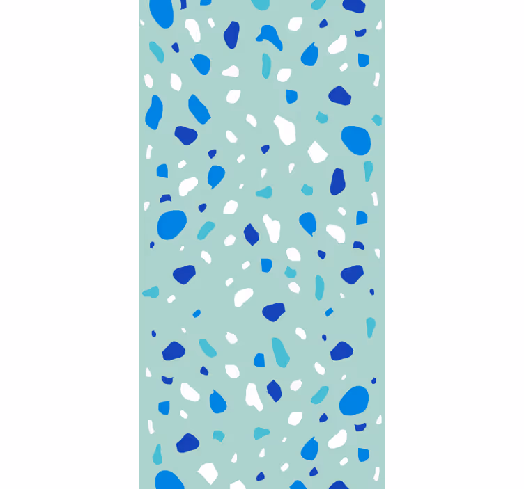 Tapete textur in blau-tönen terrazzo - TenStickers