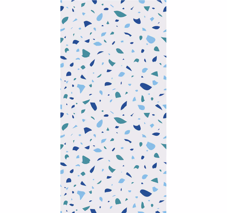 Tapete textur in blauen terrazzo-tönen - TenStickers
