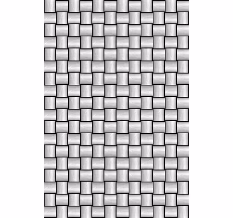 Marmor tapete mit grauem quadratmuster - TenStickers