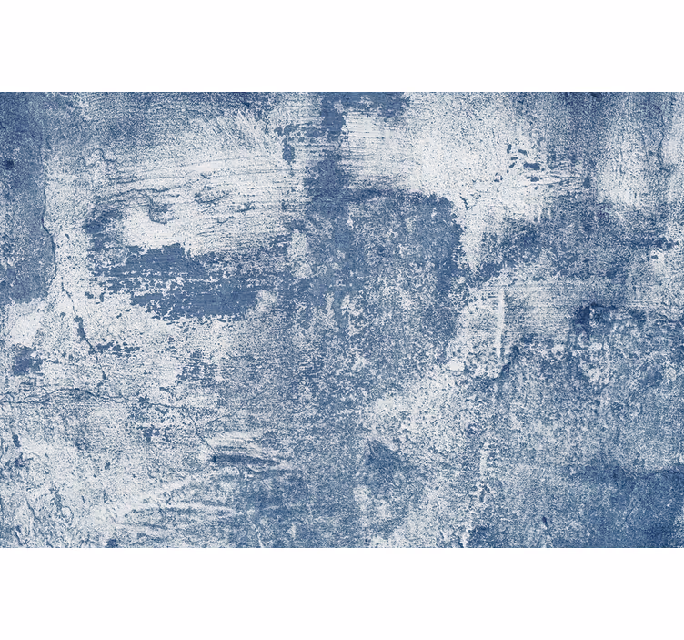 Steintapete im blauen betoneffekt - TenStickers