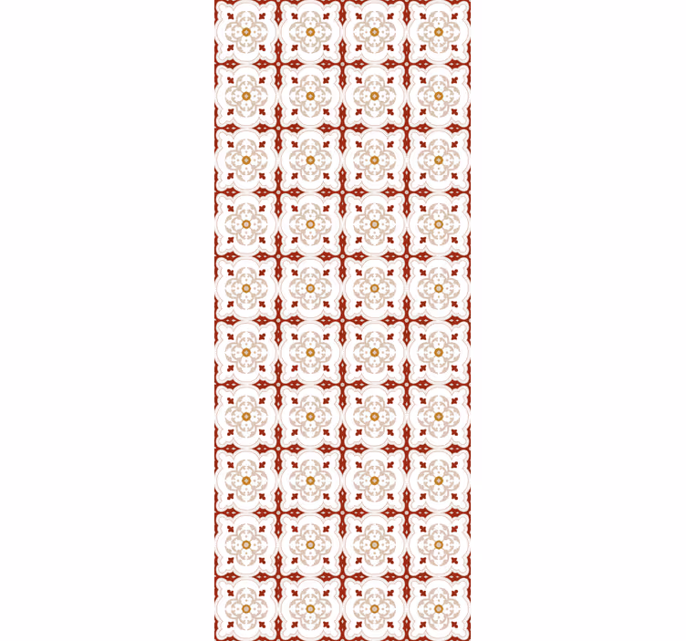 Fliesen tapete in roter form - TenStickers
