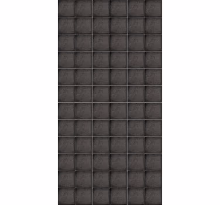 Fliesen tapete schwarze quadratische steinziegel - TenStickers