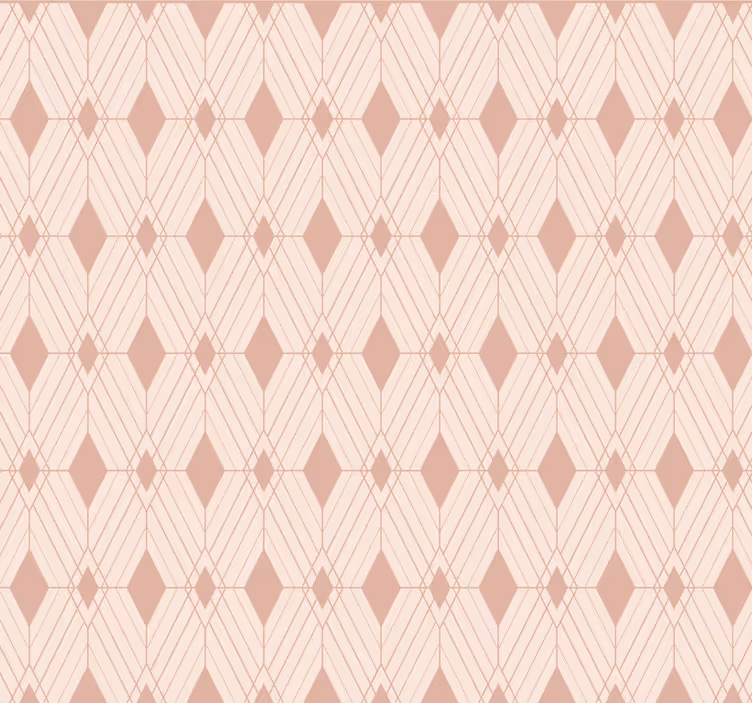 Fliesen tapete im art deco pastell diamanten design - TenStickers