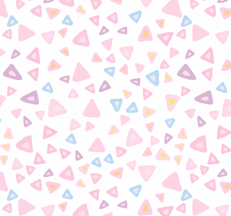 Fliesen tapete im kawaii stil mit pastellmuster - TenStickers