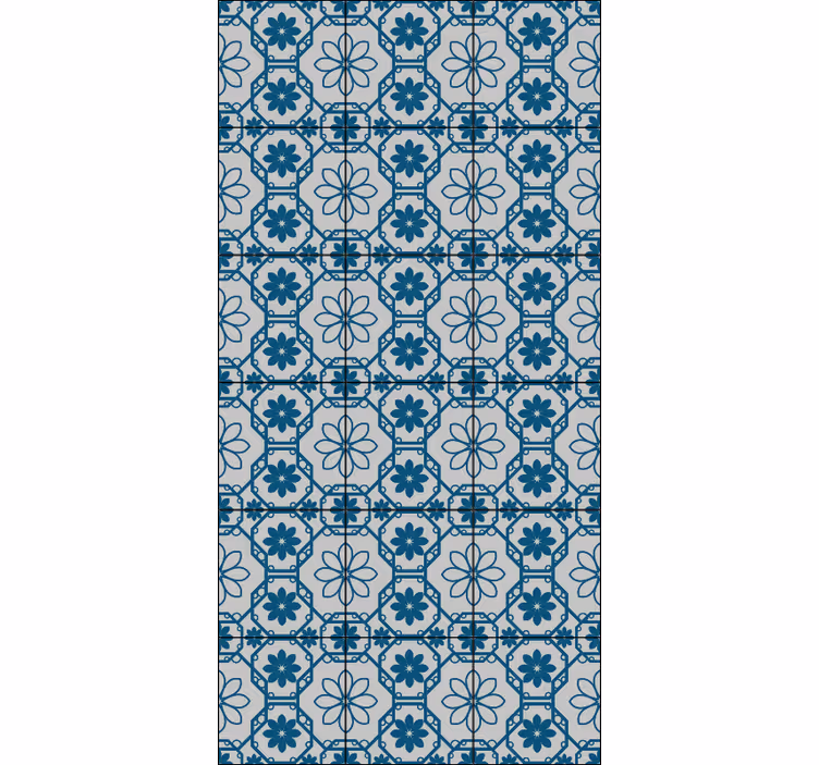 Fliesen tapete florales mosaikdesign - TenStickers