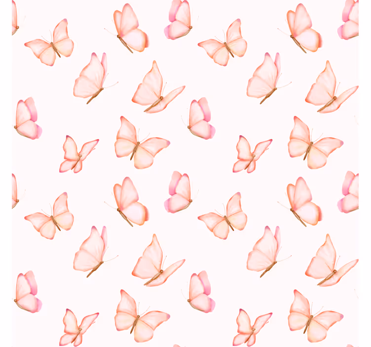 Tapete schmetterling pinkes muster - TenStickers