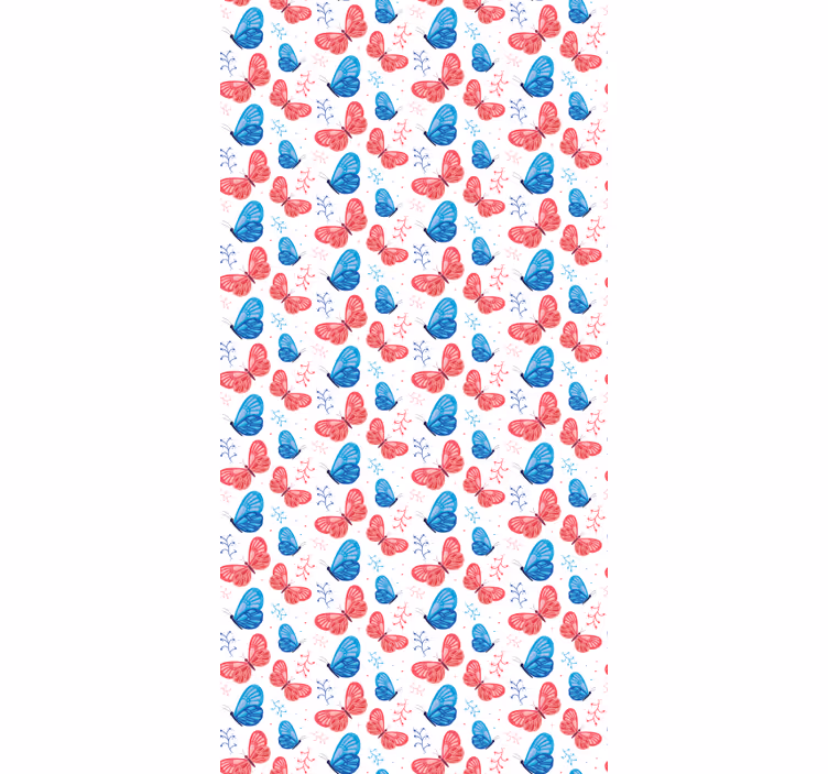 Tapete schmetterling mit Ästen - TenStickers