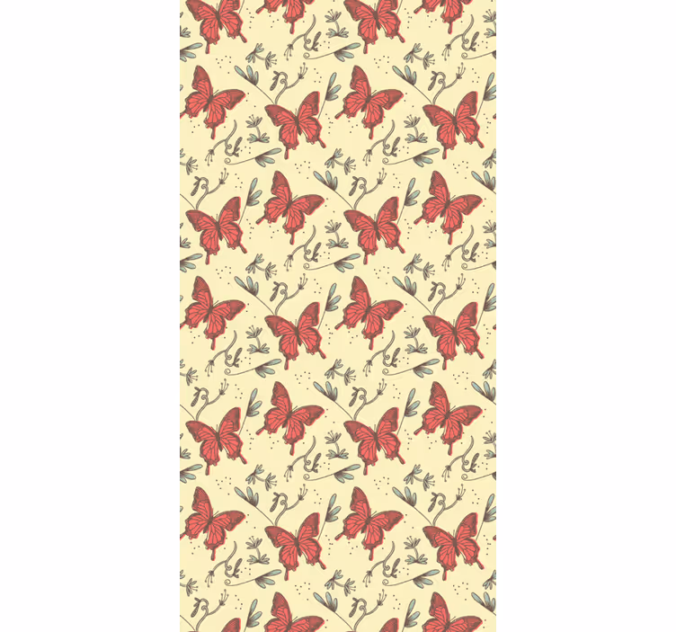 Tapete schmetterling im vintage-stil - TenStickers