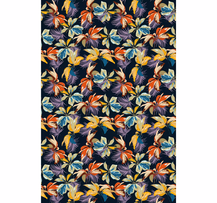 Tapete flur mit design von tigerlilien - TenStickers
