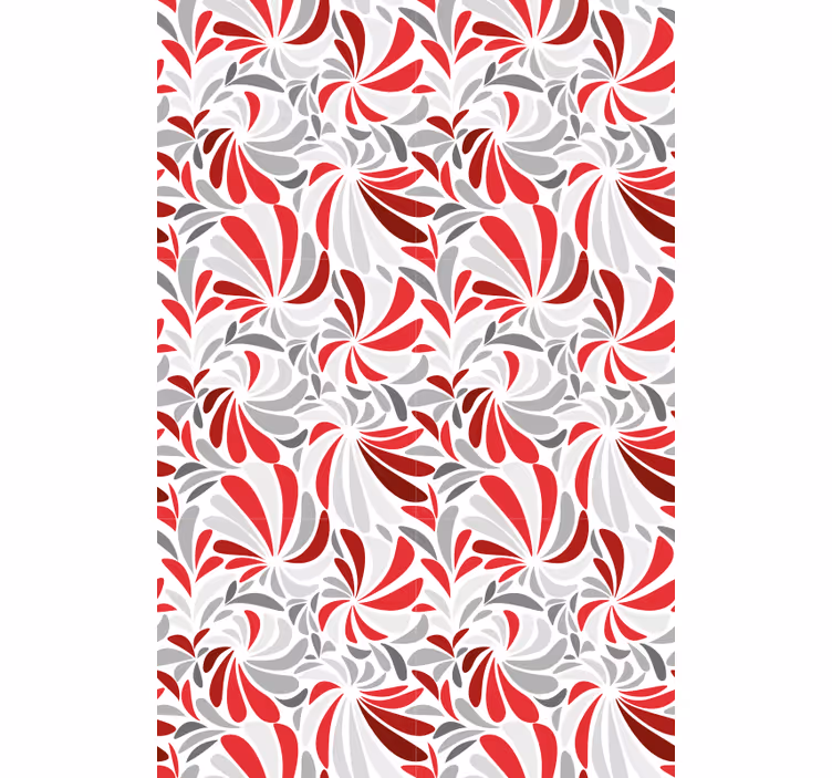 Tapete flur mit floralem wirbelmotiv - TenStickers