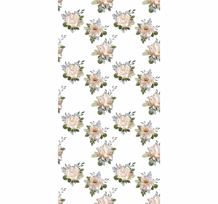 Tapete flur zartes weißes arrangement - TenStickers