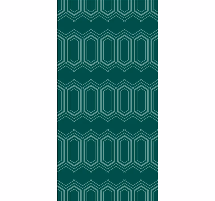 Muster tapete grünes geometrisches muster - TenStickers
