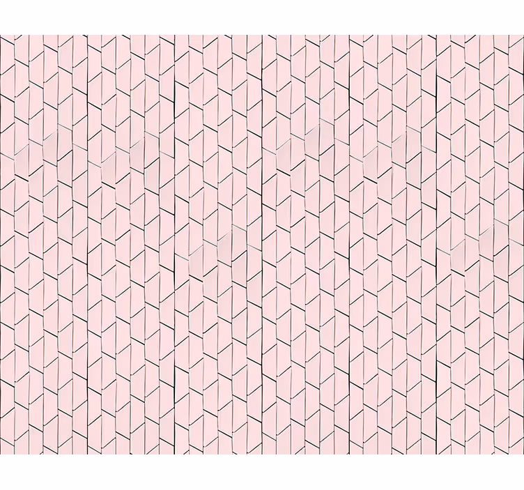 Muster tapete in pinkem geometrischen design - TenStickers