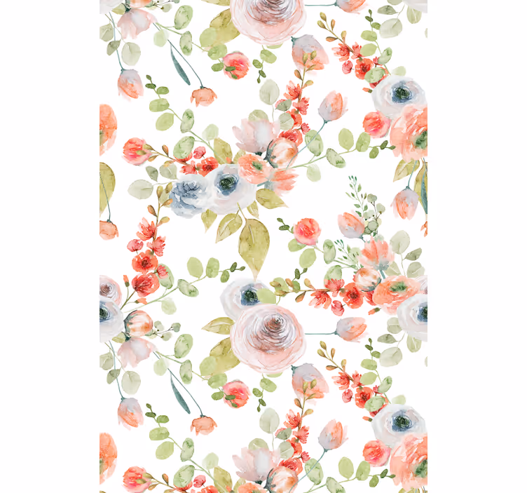 Tapete klassisch mit floralen zweigen - TenStickers