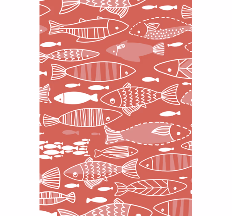 Tapete wohnzimmer viele fische unter dem meer - TenStickers