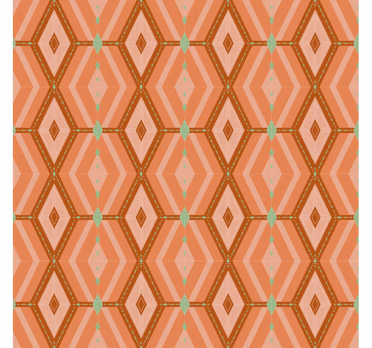Tapete wohnzimmer geometrisches hexagonales muster - TenStickers